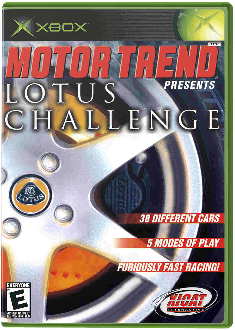 Motor Trend Presents Lotus Challenge box art for Xbox